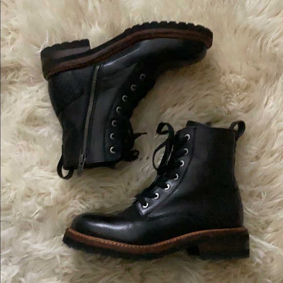 frye ella combat boots